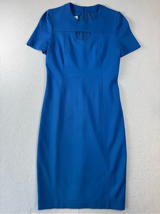 Akris Punto Dresses & Skirts - Akris Punto Blue Cutout Sheath Dress US 2 NWOT Designer Luxury